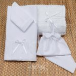 Λαδόπανο λευκό "Patchwork Δαντέλα" Lina Baby 1373-1