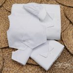 Λαδόπανο λευκό “Tuxedo” Lina Baby 1399-1