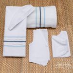 Λαδόπανο λευκό “Ιθάκη” Lina Baby 1459-1