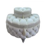 Μπαούλο Γάμου-Βάπτισης βελούδινο με SWAROVSKI λευκό