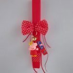 Πασχαλινή Λαμπάδα κόκκινη μπρελόκ "ΠΕΠΠΑ/PEPA PIG"