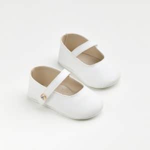 Παπουτσάκια αγκαλιάς Λευκά EVERKID Κ600Α