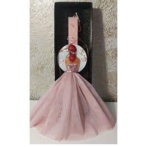 Πασχαλινή λαμπάδα πριγκίπισσα/κοπέλα ροζ αρωματική