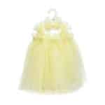 Φόρεμα βρεφικό πουά λεμονί/κίτρινο