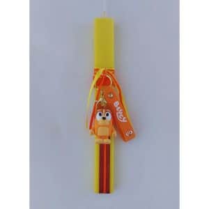 Πασχαλινή Λαμπάδα Bluey Bingo αρωματική Κίτρινη