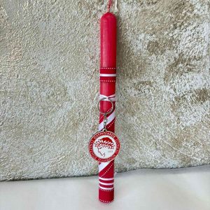 Πασχαλινή Λαμπάδα ΟΛΥΜΠΙΑΚΟΣ κόκκινη